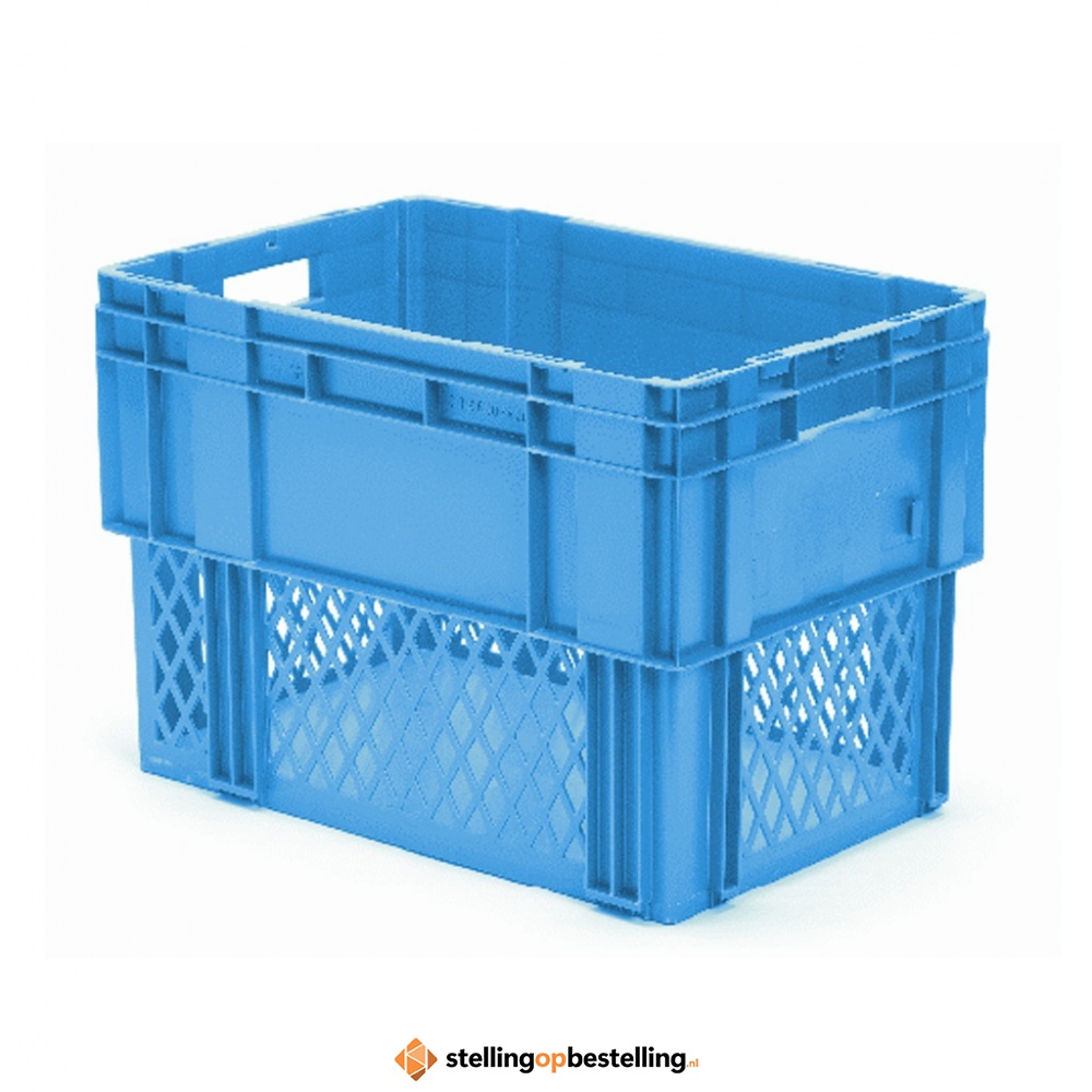 Stapelbare, nestbare transportkrat DTK1 600x400x420 blauw