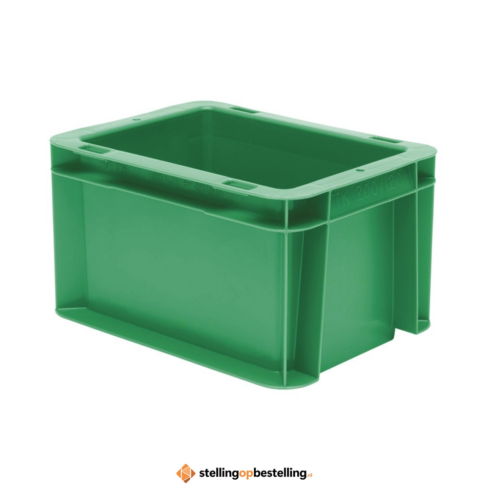 Transportkrat Euronorm plastic bak, krat TK0 200x100x120 groen