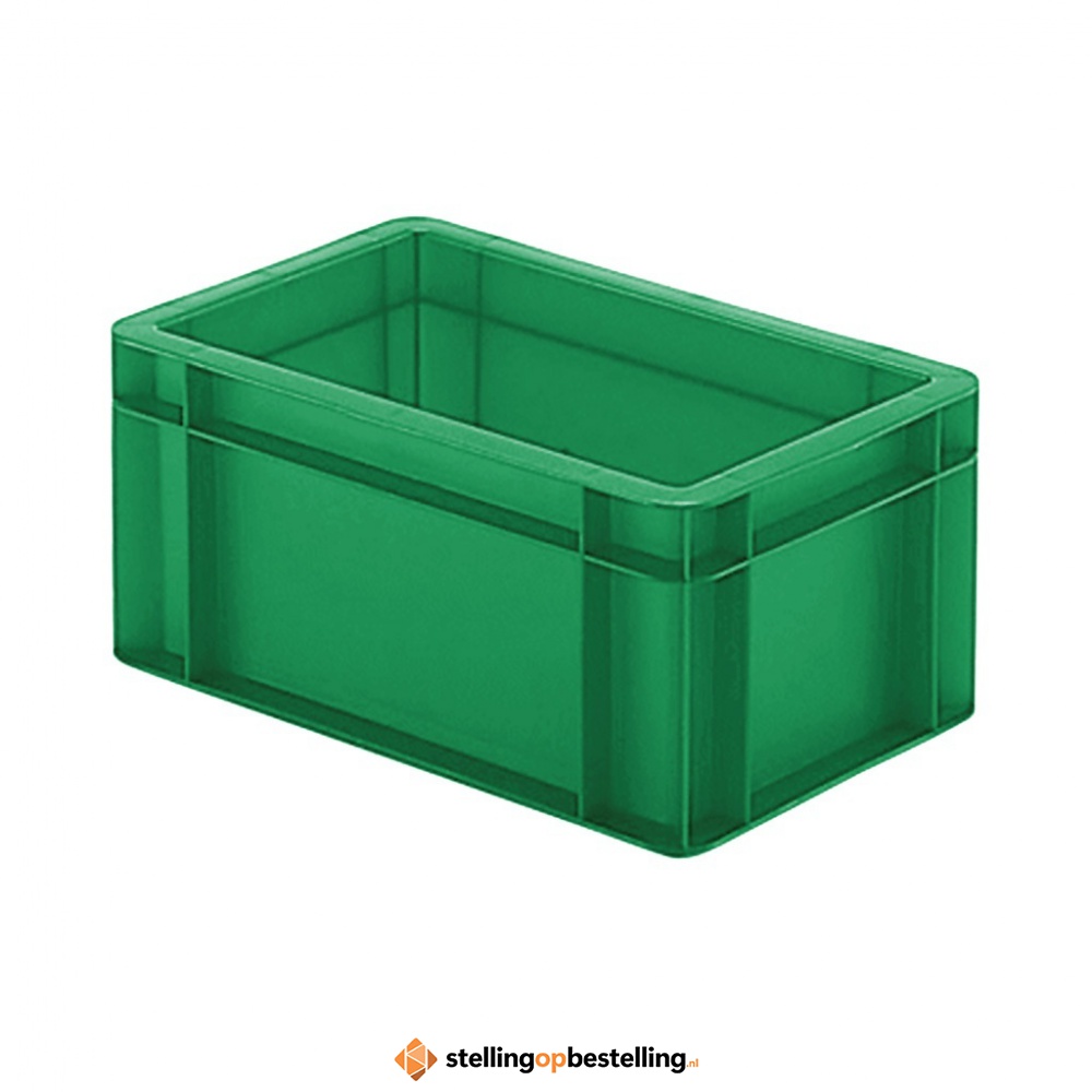 Transportkrat Euronorm plastic bak, krat TK0 300x200x145 groen