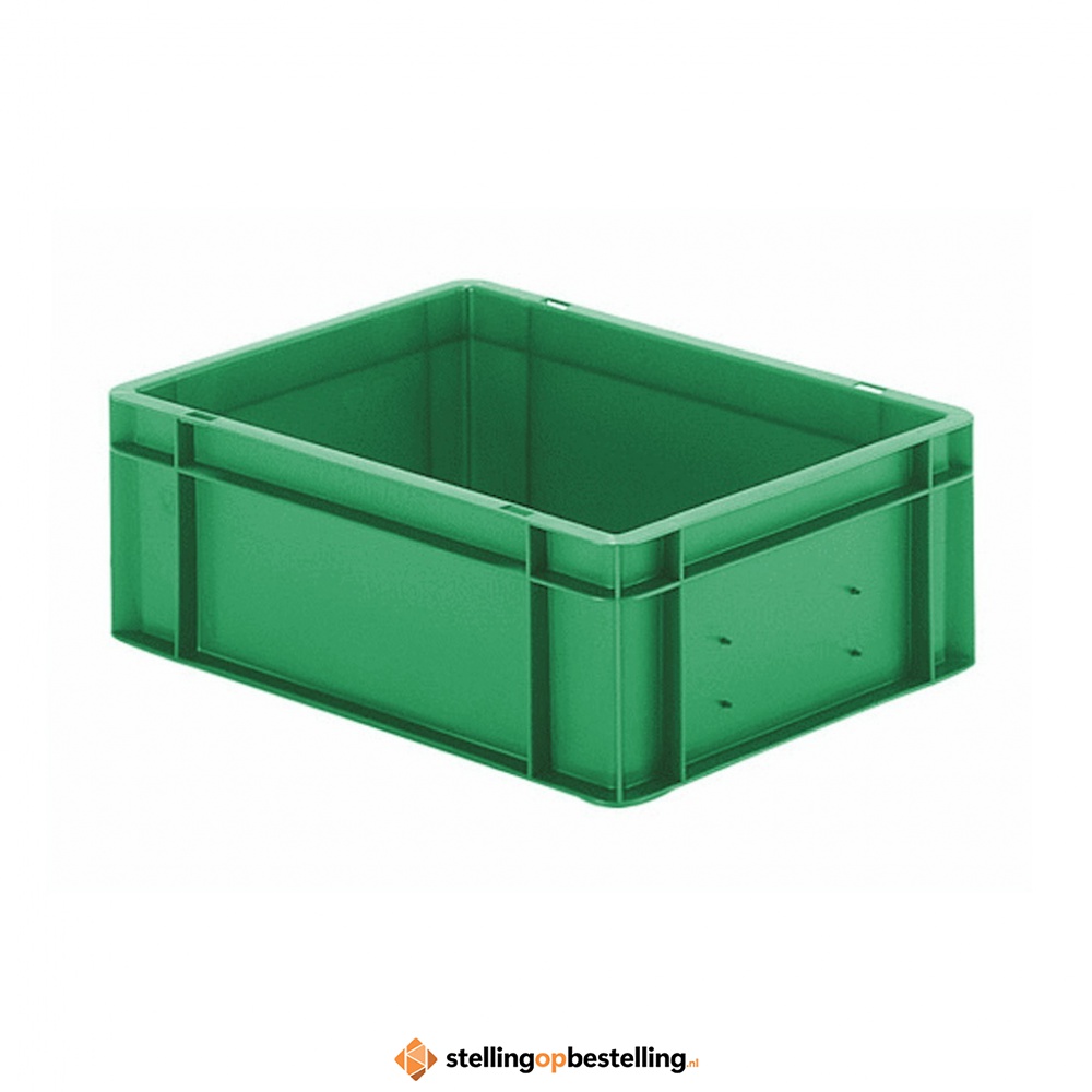 Transportkrat Euronorm plastic bak, krat TK0 400x300x145 groen