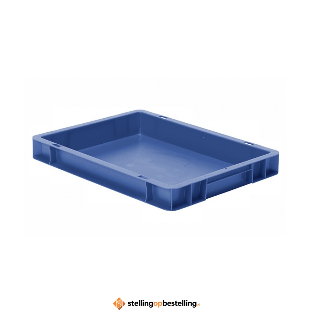 Transportkrat Euronorm plastic bak, krat TK0 400x300x50 blauw