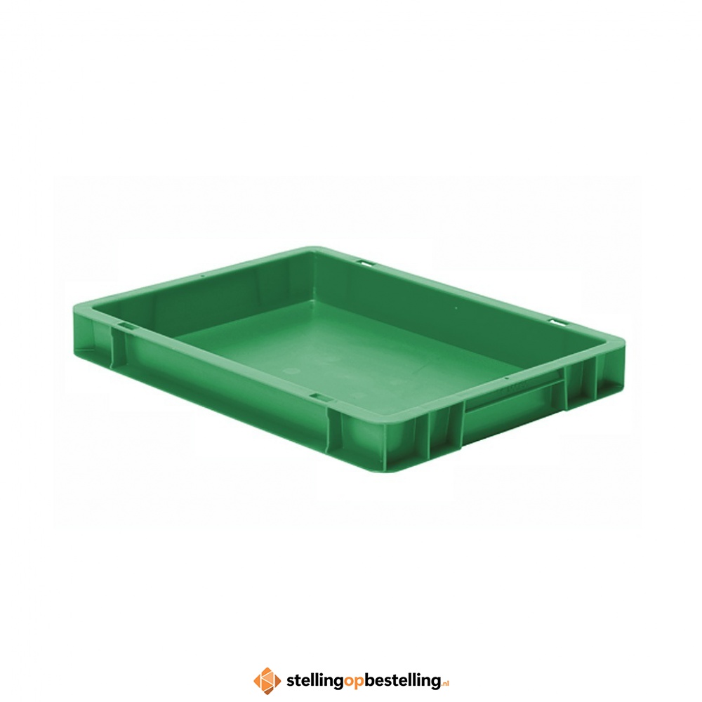 Transportkrat Euronorm plastic bak, krat TK0 400x300x50 groen