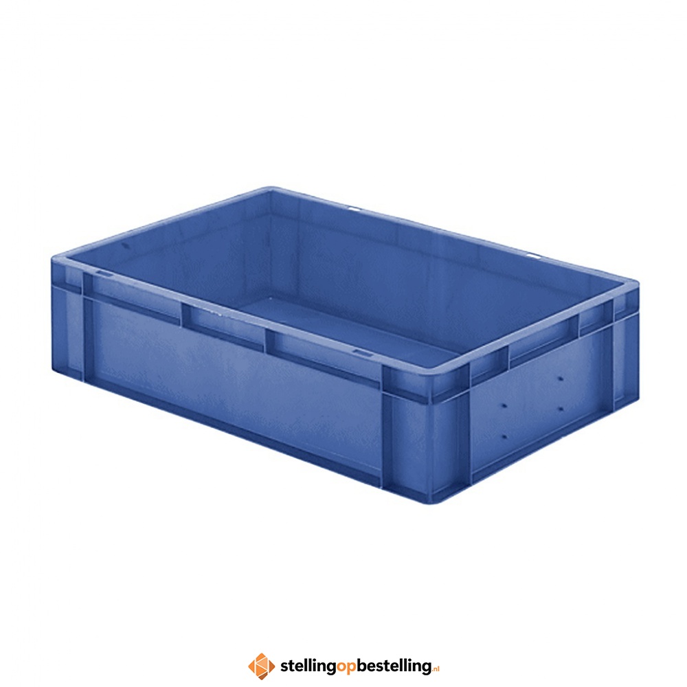 Transportkrat Euronorm plastic bak, krat TK0 600x400x145 blauw