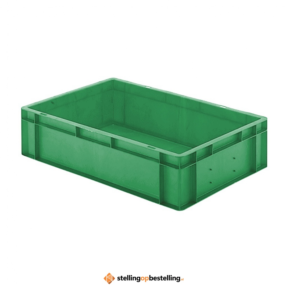 Transportkrat Euronorm plastic bak, krat TK0 600x400x145 groen