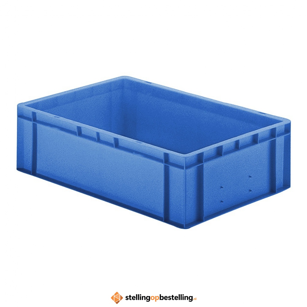 Transportkrat Euronorm plastic bak, krat TK0 600x400x175 blauw