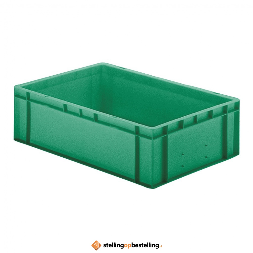 Transportkrat Euronorm plastic bak, krat TK0 600x400x175 groen