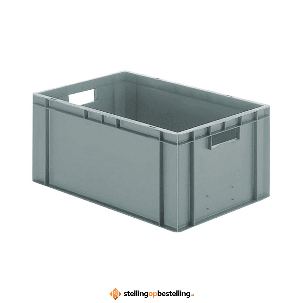 Transportkrat Euronorm plastic bak, krat TK0 600x400x270 grijs
