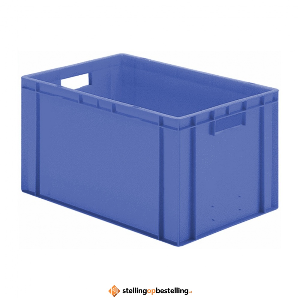 Transportkrat Euronorm plastic bak, krat TK0 600x400x320 blauw