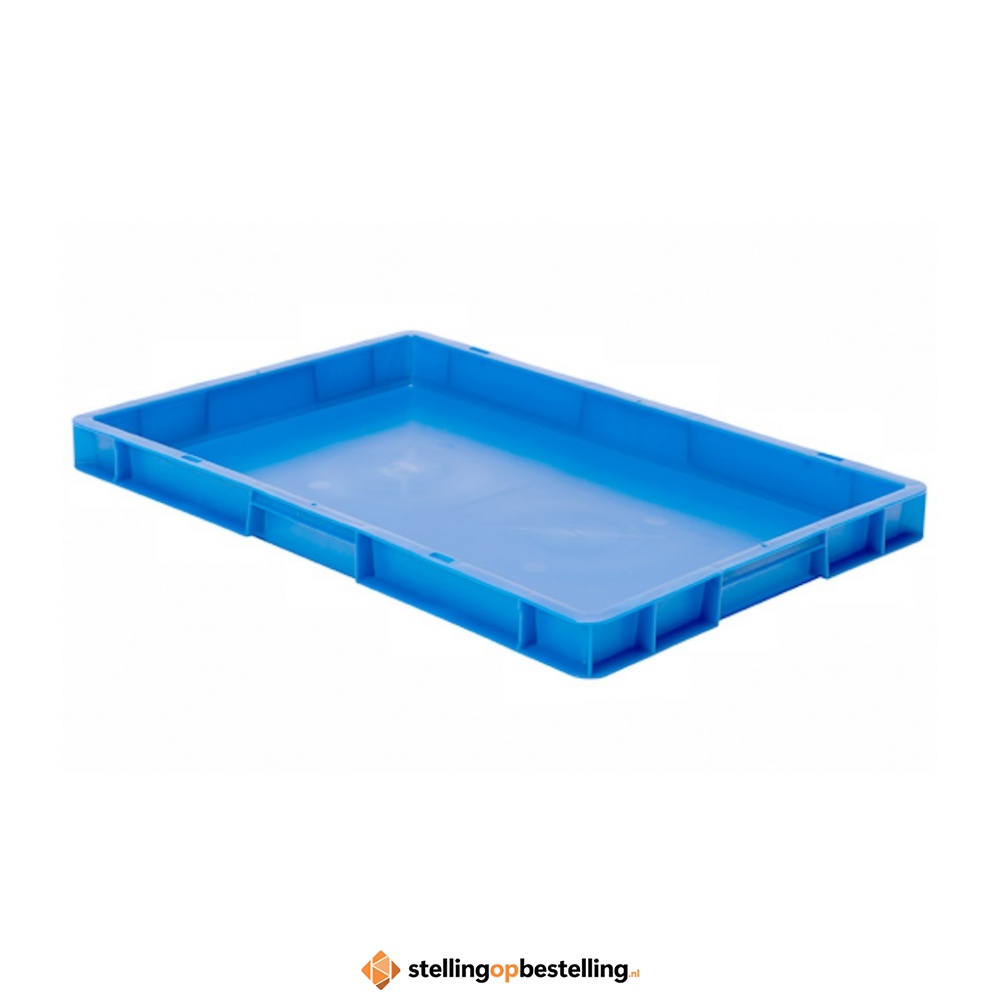 Transportkrat Euronorm plastic bak, krat TK0 600x400x50 blauw