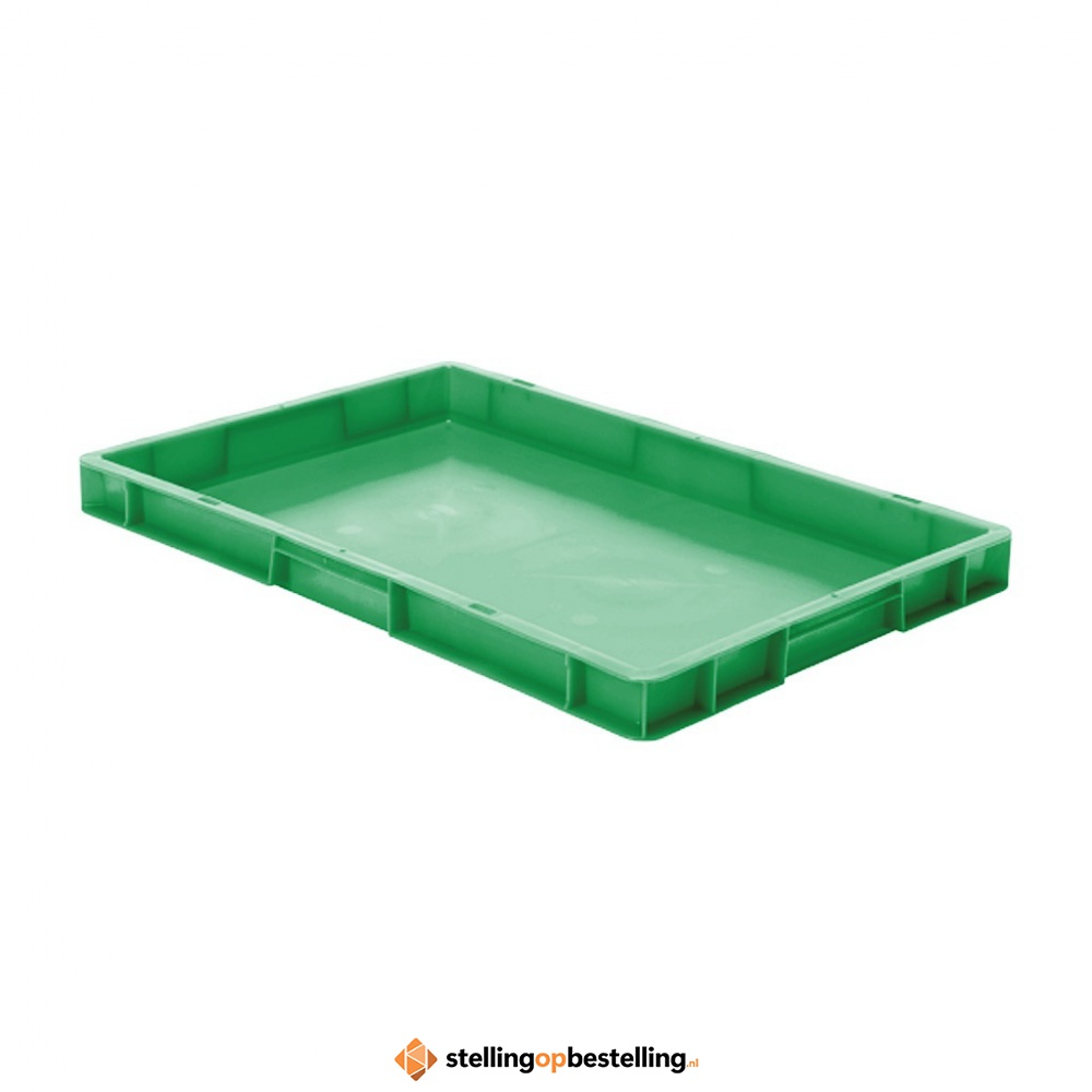 Transportkrat Euronorm plastic bak, krat TK0 600x400x50 groen