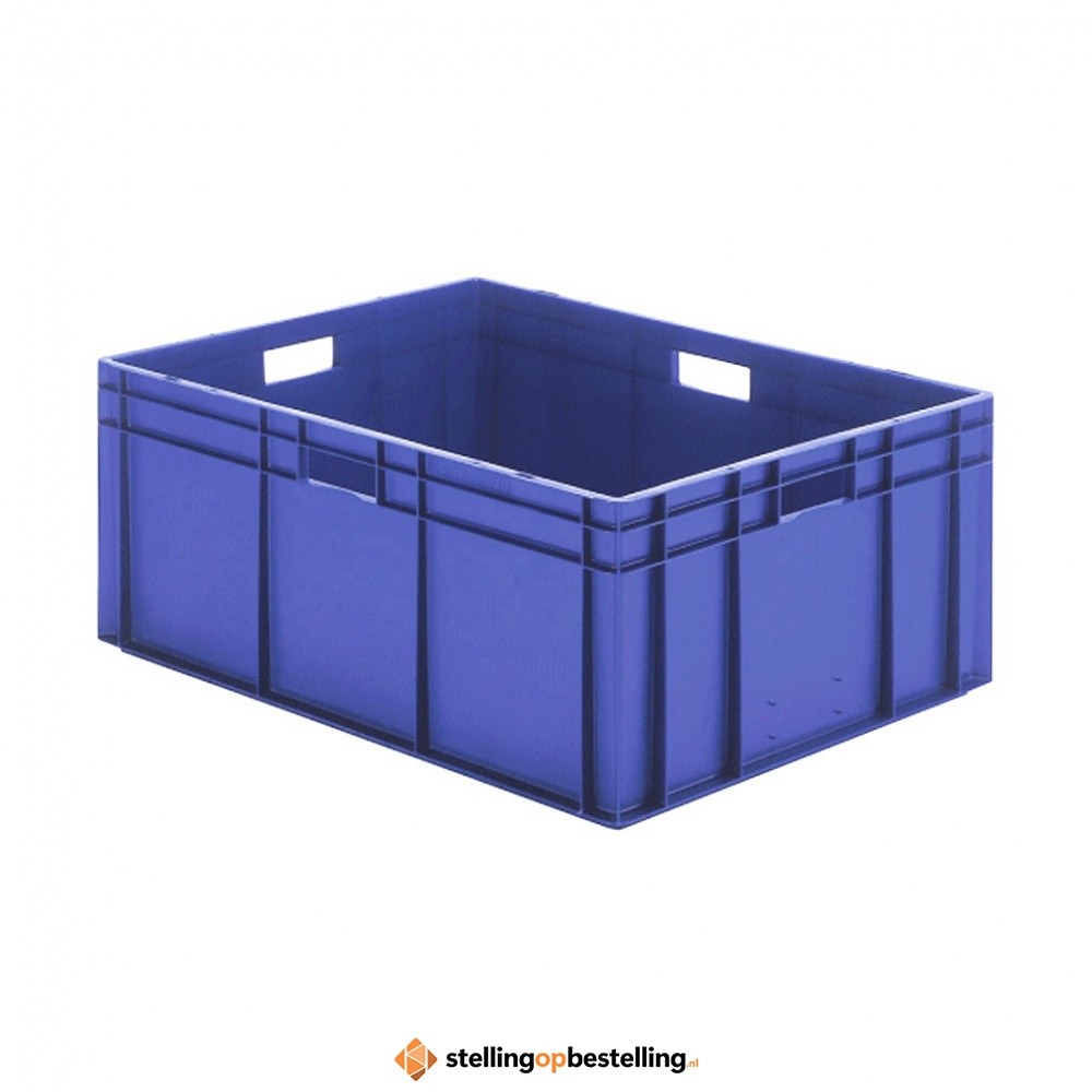 Transportkrat Euronorm plastic bak, krat TK0 800x600x320 blauw