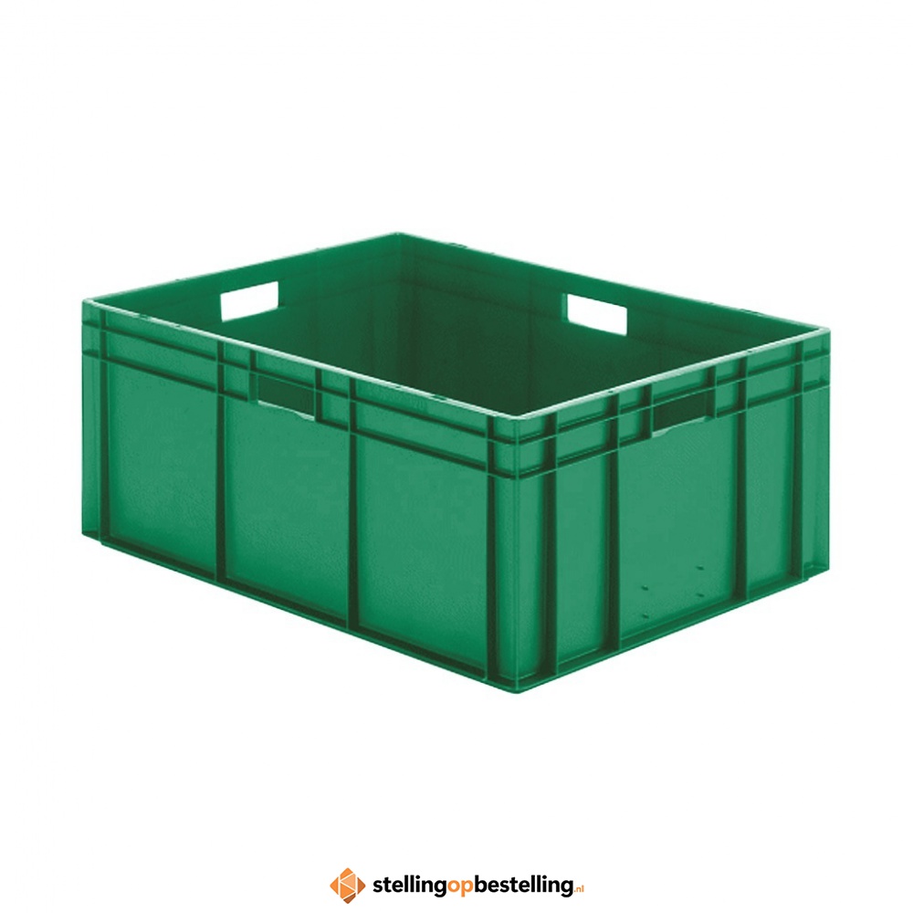 Transportkrat Euronorm plastic bak, krat TK0 800x600x320 groen