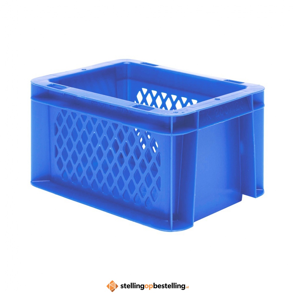Transportkrat Euronorm plastic bak, krat TK1 200x100x120 blauw