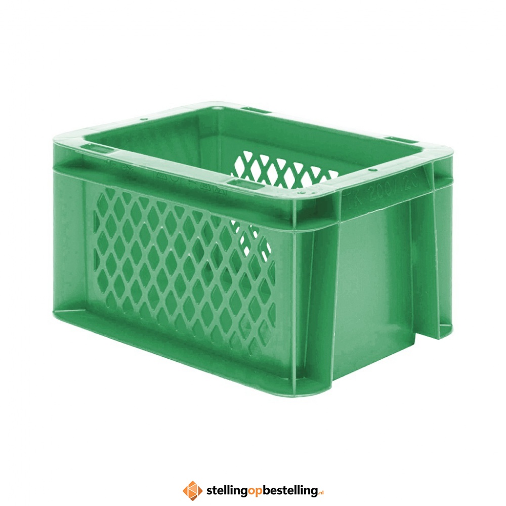 Transportkrat Euronorm plastic bak, krat TK1 200x100x120 groen