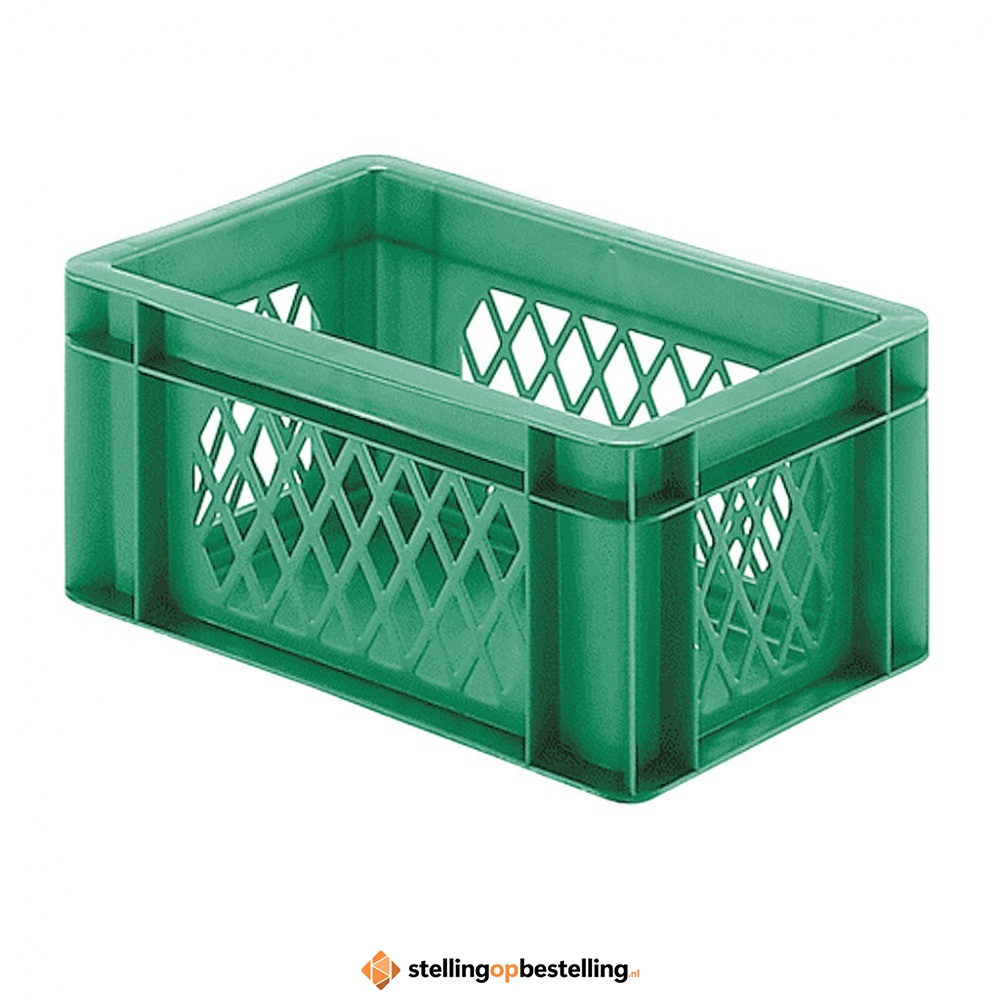 Transportkrat Euronorm plastic bak, krat TK1 300x200x145 groen