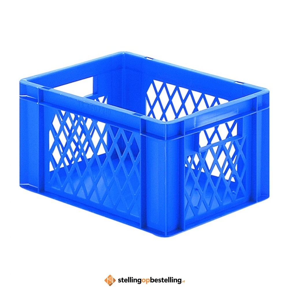 Transportkrat Euronorm plastic bak, krat TK1 400x300x210 blauw