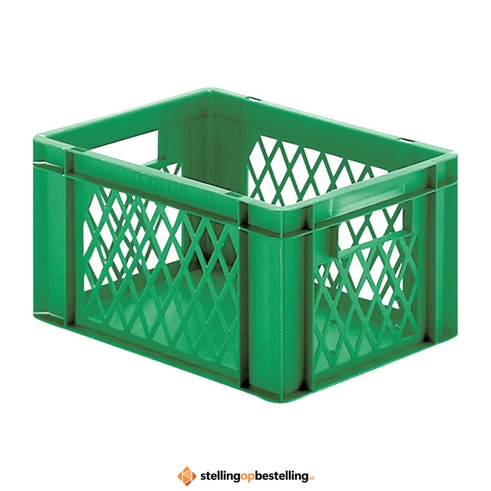 Transportkrat Euronorm plastic bak, krat TK1 400x300x210 groen