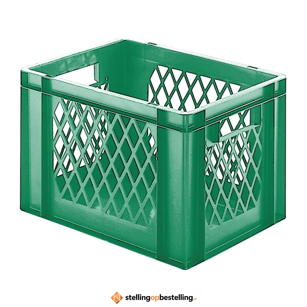 Transportkrat Euronorm plastic bak, krat TK1 400x300x270 groen