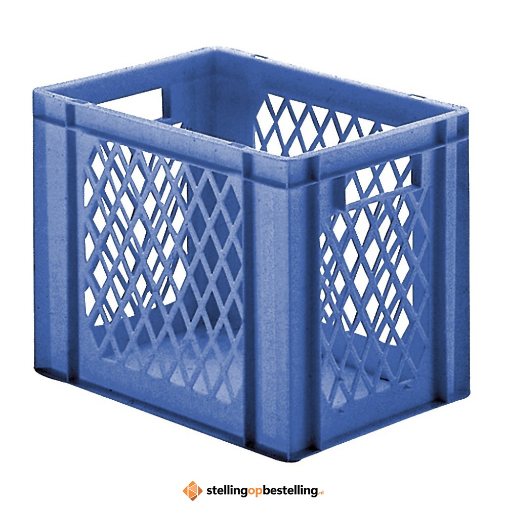 Transportkrat Euronorm plastic bak, krat TK1 400x300x320 blauw