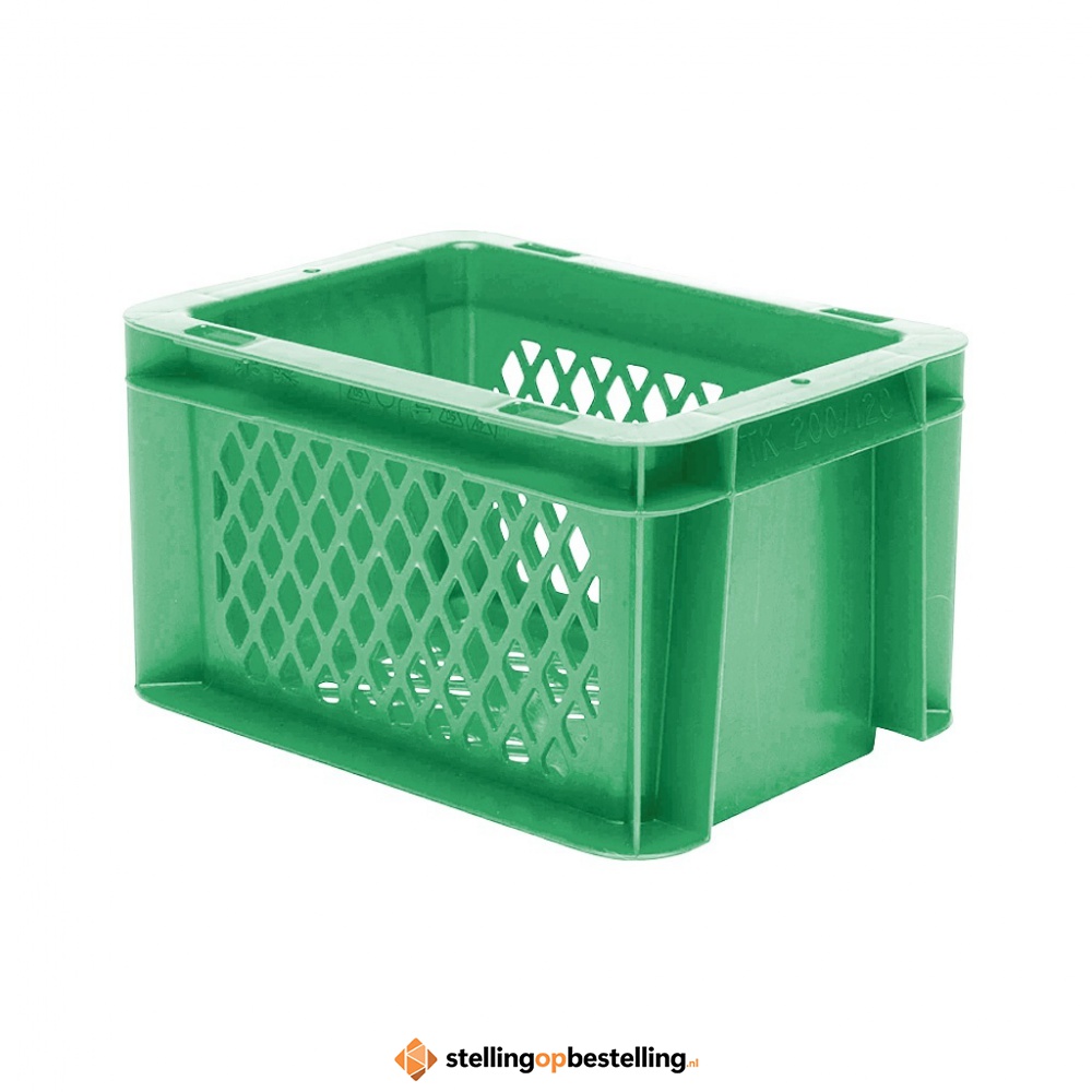 Transportkrat Euronorm plastic bak, krat TK2 200x100x120 groen