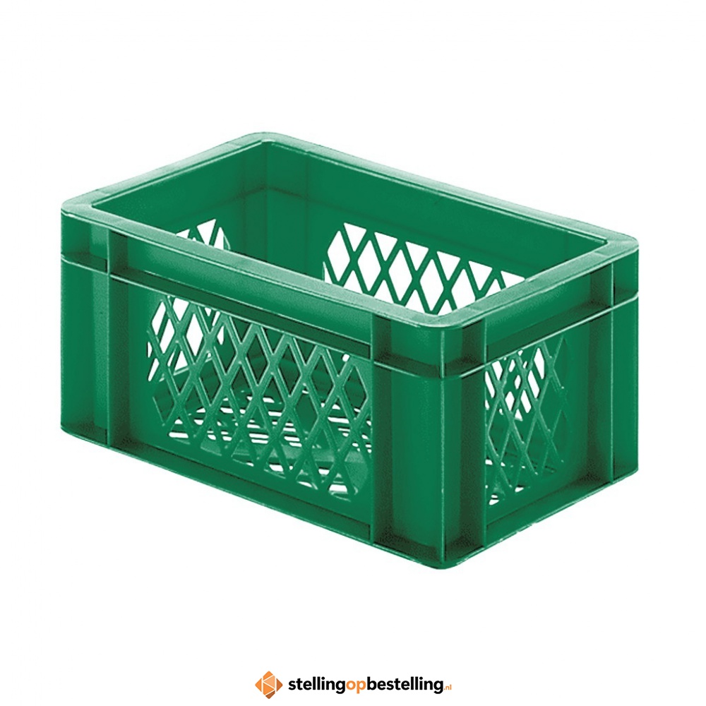 Transportkrat Euronorm plastic bak, krat TK2 300x200x145 groen