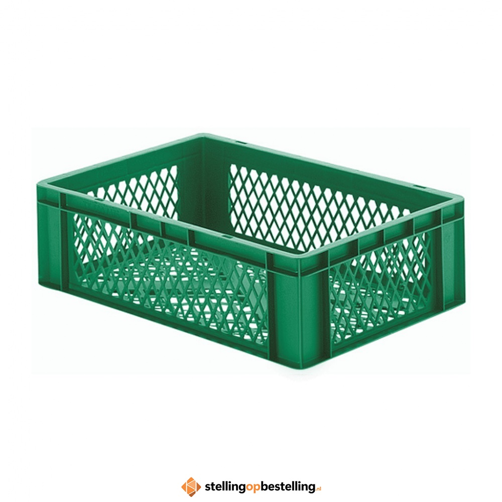 Transportkrat Euronorm plastic bak, krat TK2 600x400x175 groen