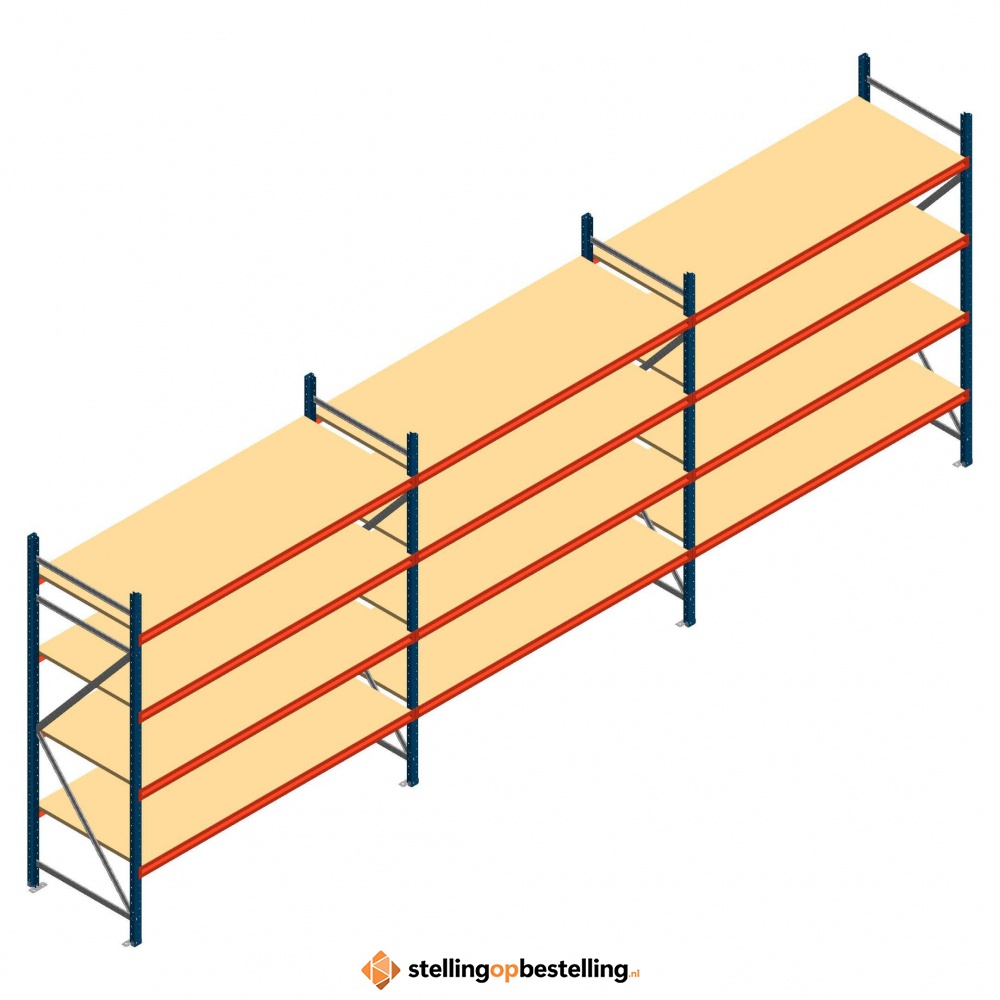 Voordeelrij grootvakstelling AR 2000x5758x800mm (hxbxd) - 4 niveaus