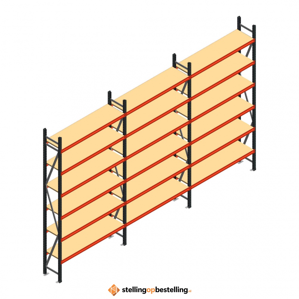 Voordeelrij grootvakstelling AR 3000x5038x400mm (hxbxd) - 6 niveaus