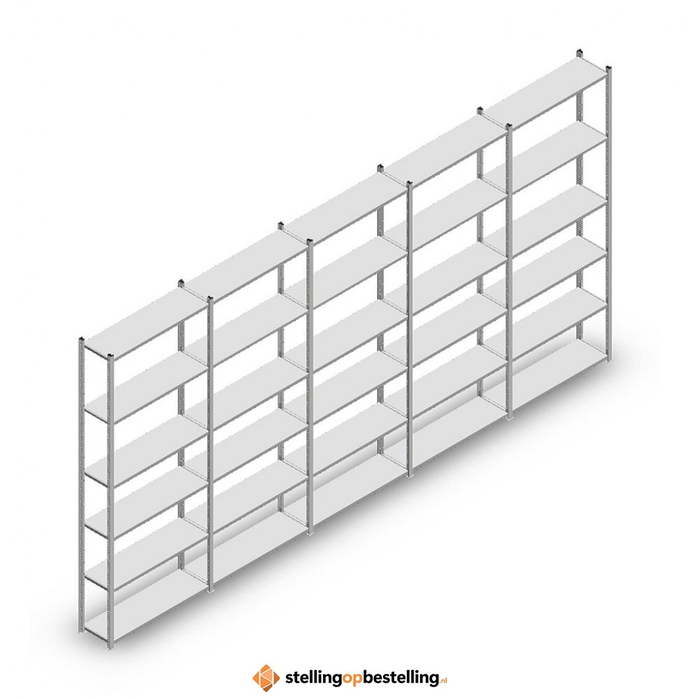 Voordeelrij Legbordstelling Medium Duty 2500x5000x300 6 niveaus