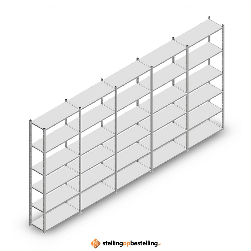 Voordeelrij Legbordstelling Medium Duty 2500x5000x400 6 niveaus