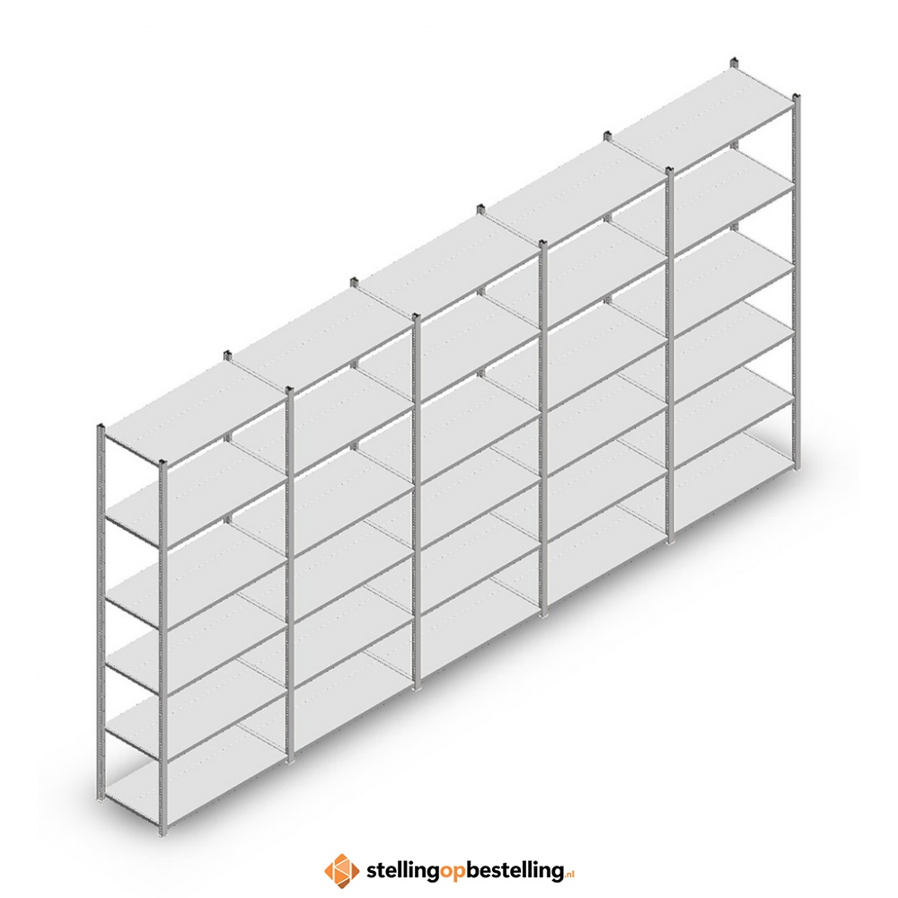 Voordeelrij Legbordstelling Medium Duty 2500x5000x500 6 niveaus