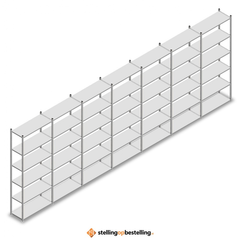 Voordeelrij Legbordstelling Medium Duty 2500x7000x400 6 niveaus
