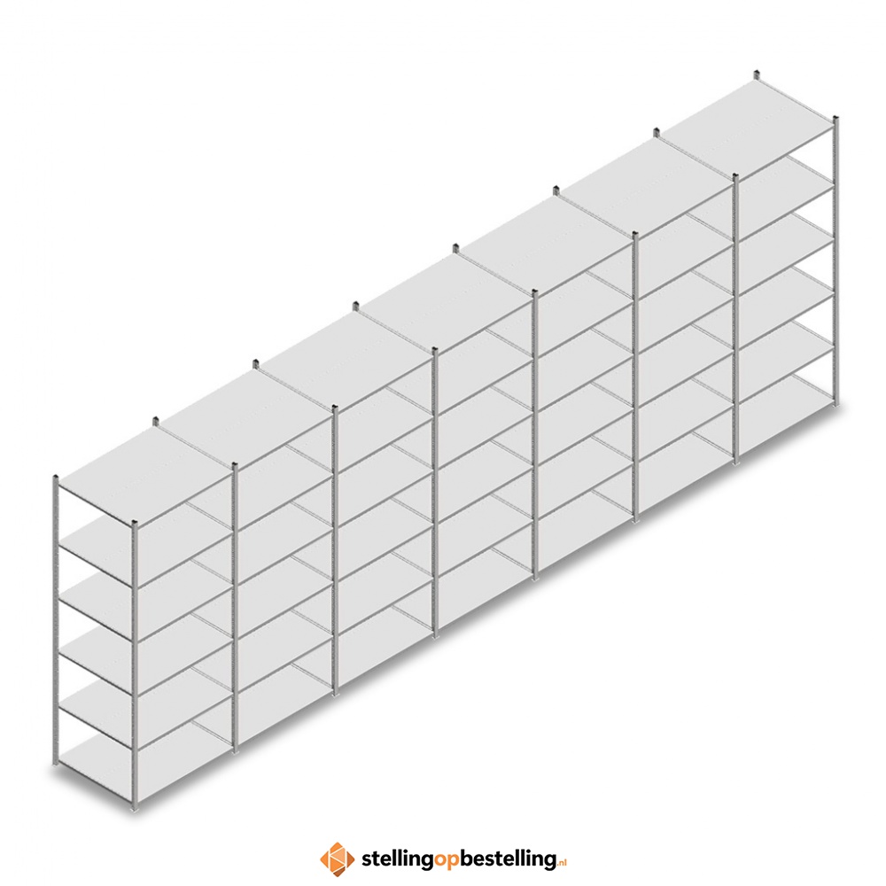 Voordeelrij Legbordstelling Medium Duty 2500x7000x800 6 niveaus