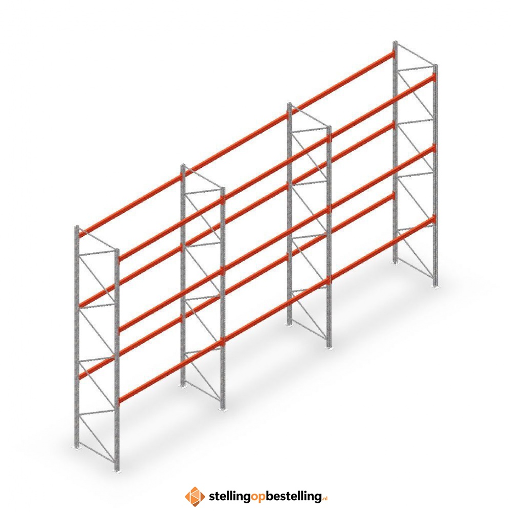 Palletstelling AR T2 voordeelrij 5000x8420x1100 M11051/2700 3 niveaus