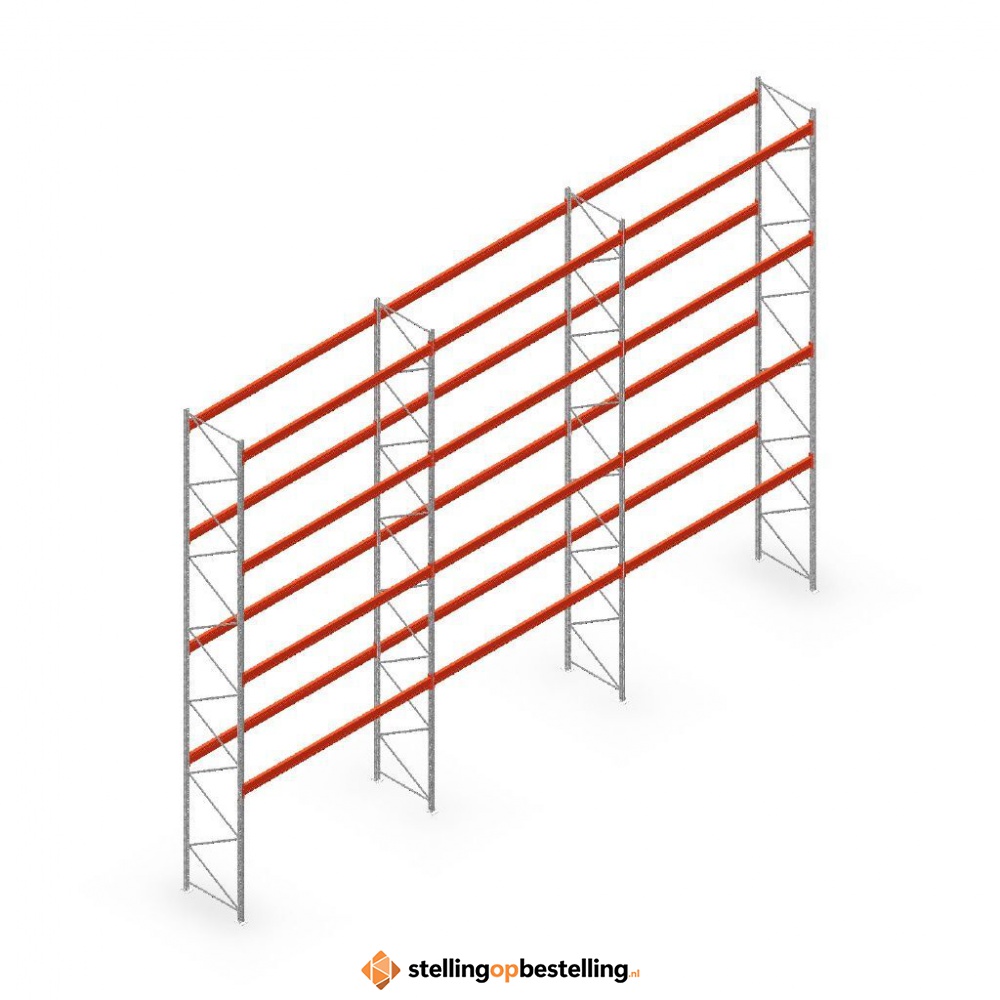 Palletstelling AR T2 voordeelrij 8000x11200x1100, MN14051/3600 - 4 niveaus