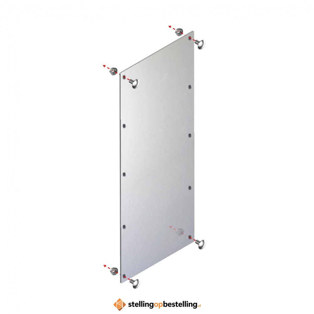 Zijwand Heavy Duty 1000x400 verzinkt