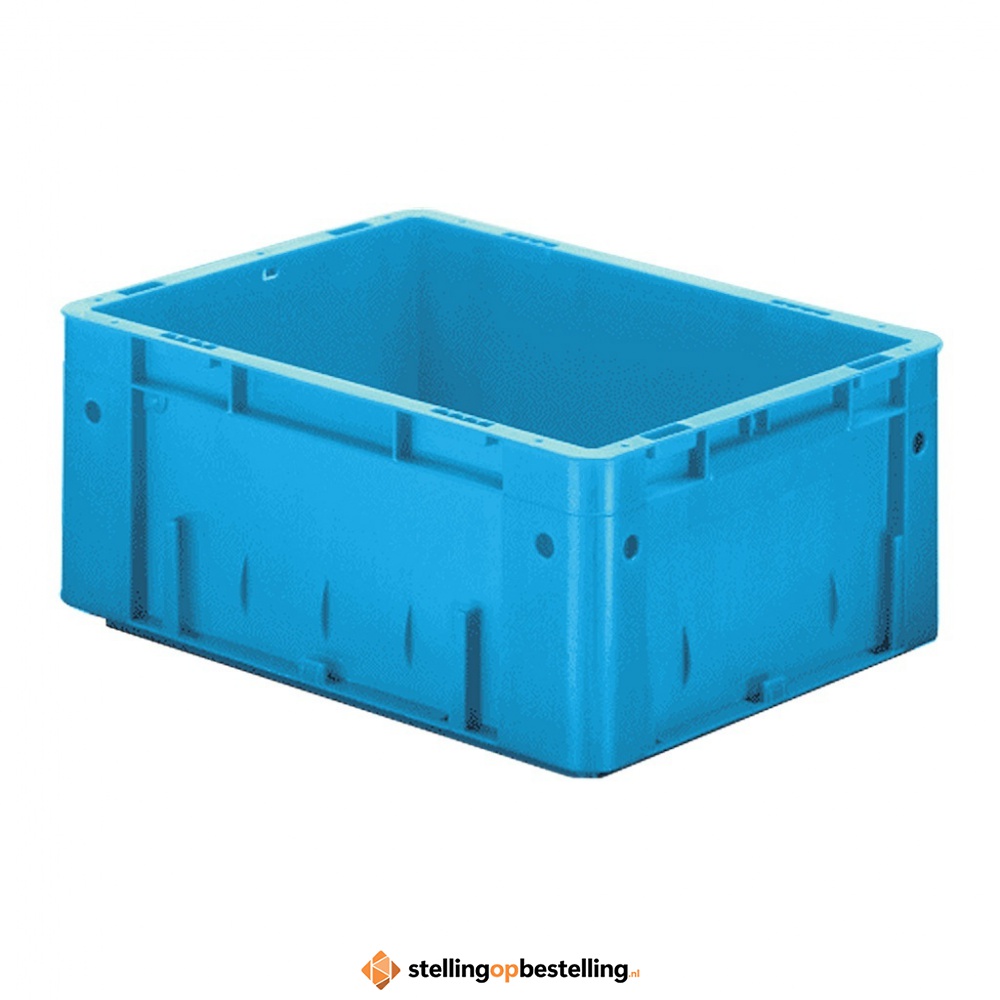 Zware transportkrat Euronorm plastic bak, krat VTK0 400x300x175 blauw