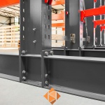 Voordeelrij zware draagarmstelling enkelzijdig 5000x4900 armlengte 1200 4 niveaus