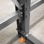 Aanbiedingsrij zware draagarmstelling dubbelzijdig 5000x4900 armlengte 1200 6 niveaus d345 Aanbiedingsrij zware draagarmstelling dubbelzijdig 5000x4900 armlengte 1200 6 niveaus d345