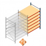 Aanbouwsectie AR grootvakstelling 2000x1610x1200 - 6 niveaus