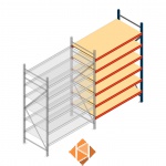 Aanbouwsectie AR grootvakstelling 2000x1610x800 - 6 niveaus