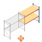 Aanbouwsectie AR grootvakstelling 2000x2700x1000 - 2 niveaus