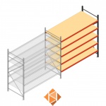 Aanbouwsectie AR grootvakstelling 2000x2700x1000 - 5 niveaus