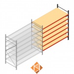 Aanbouwsectie AR grootvakstelling 2000x2700x1000 - 6 niveaus