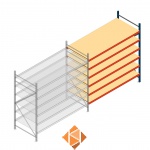 Aanbouwsectie AR grootvakstelling 2000x2700x1000 - 6 niveaus