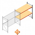 Aanbouwsectie AR grootvakstelling 2000x2700x900 - 2 niveaus