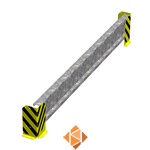 Aanrijdbeschermer 2500mm dubbele rij