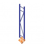 Bandenstelling grootvak AR frame blauw 2250x400x52mm