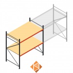 Beginsectie AR grootvakstelling 2000x2250x1200 - 2 niveaus