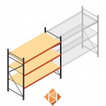 Beginsectie AR grootvakstelling 2250x2700x900 - 3 niveaus